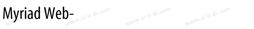 Myriad Web字体转换